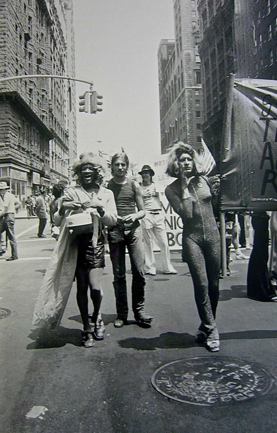 Stonewall Riots Marsha P. Johnson and Sylvia Rivera March in CSLD Parade (1971) ⓒ The LGBT Community Center National History Archive