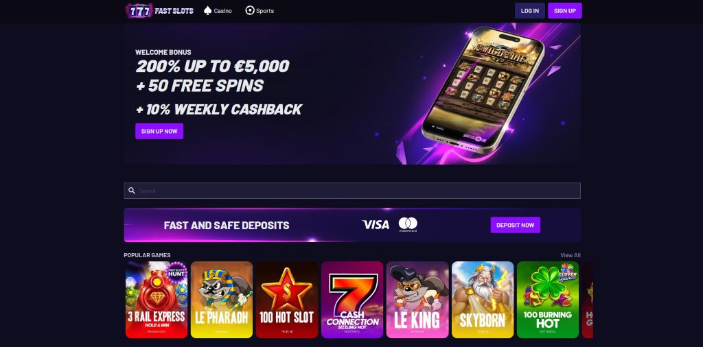 Fastslots – Nieuwe casino online België met grote spelbibliotheek en directe stortingen